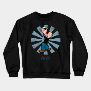 Popeye Retro Japanese Crewneck Sweatshirt